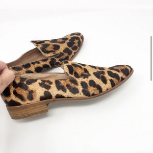 Madewell Orson Loafer Leopard Calf Hair Womens S